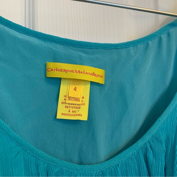 Silk chiffon layered top - Picture 3 of 4